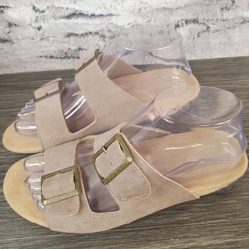 Women's J-41 Adventure-On Pingree Sandals, Size 8 M Beige Leather Comfort CLEAN‎